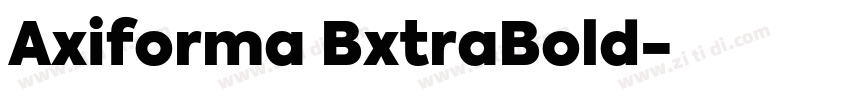 Axiforma BxtraBold字体转换